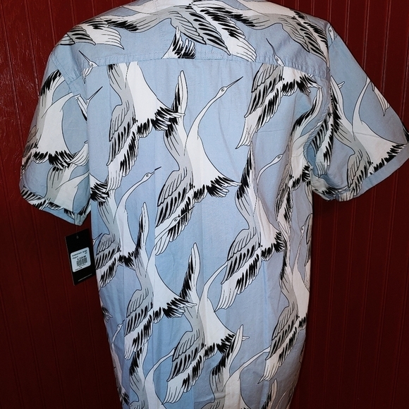 NWT Cuidado con el Perro Bird Crane Shirt L - Picture 4 of 8